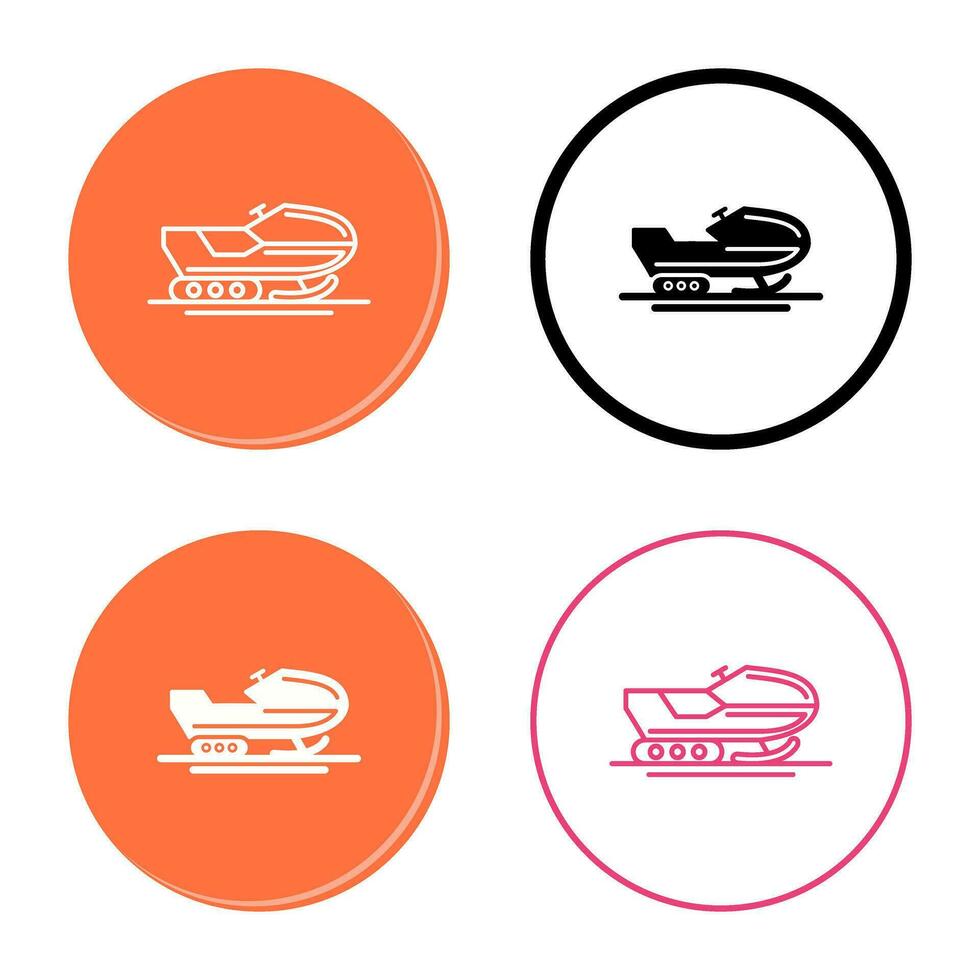 Snowmobile Vector Icon