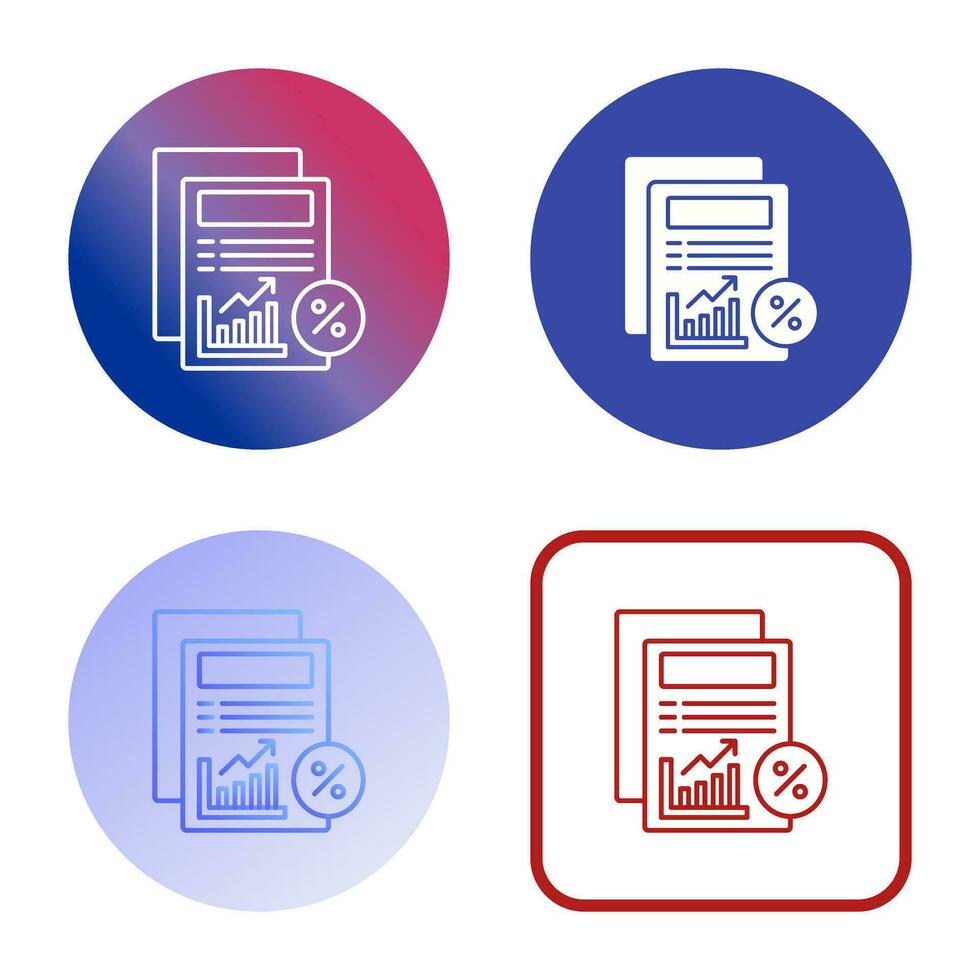 icono de vector de informe