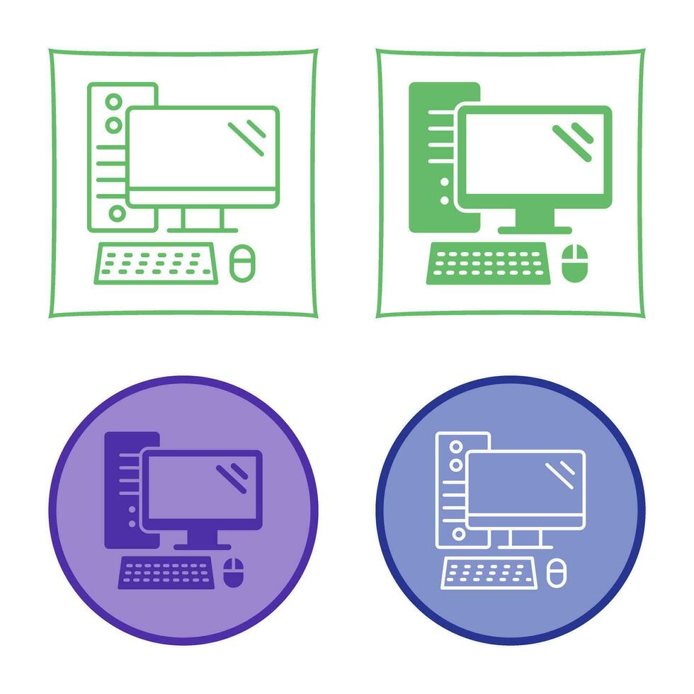 Computer Vector Icon