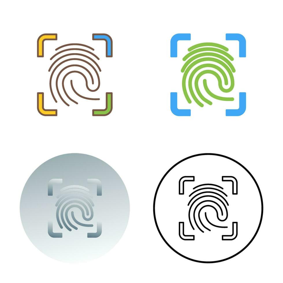 Finger Print Vector Icon