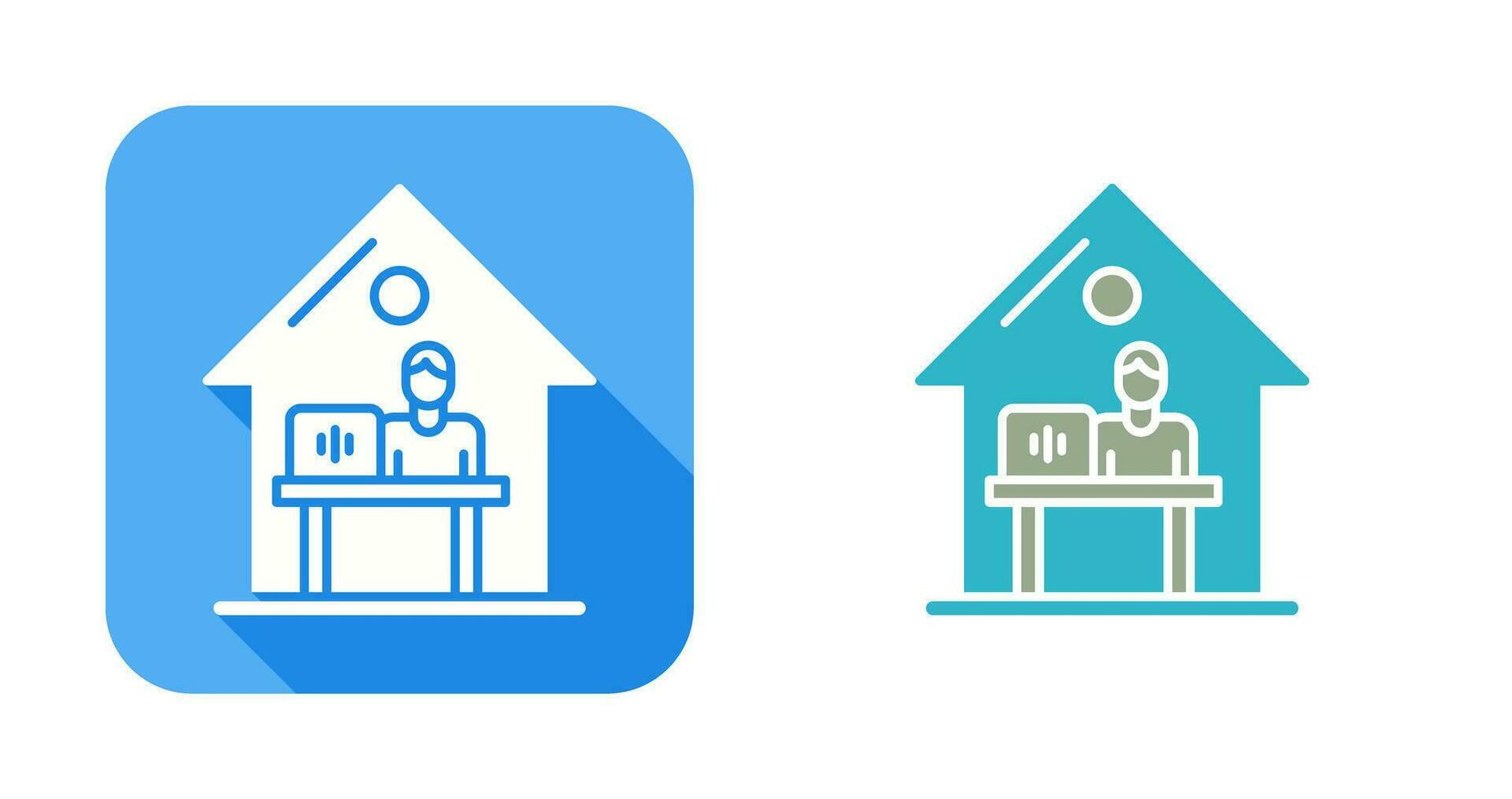 Work At Home Vector Icon