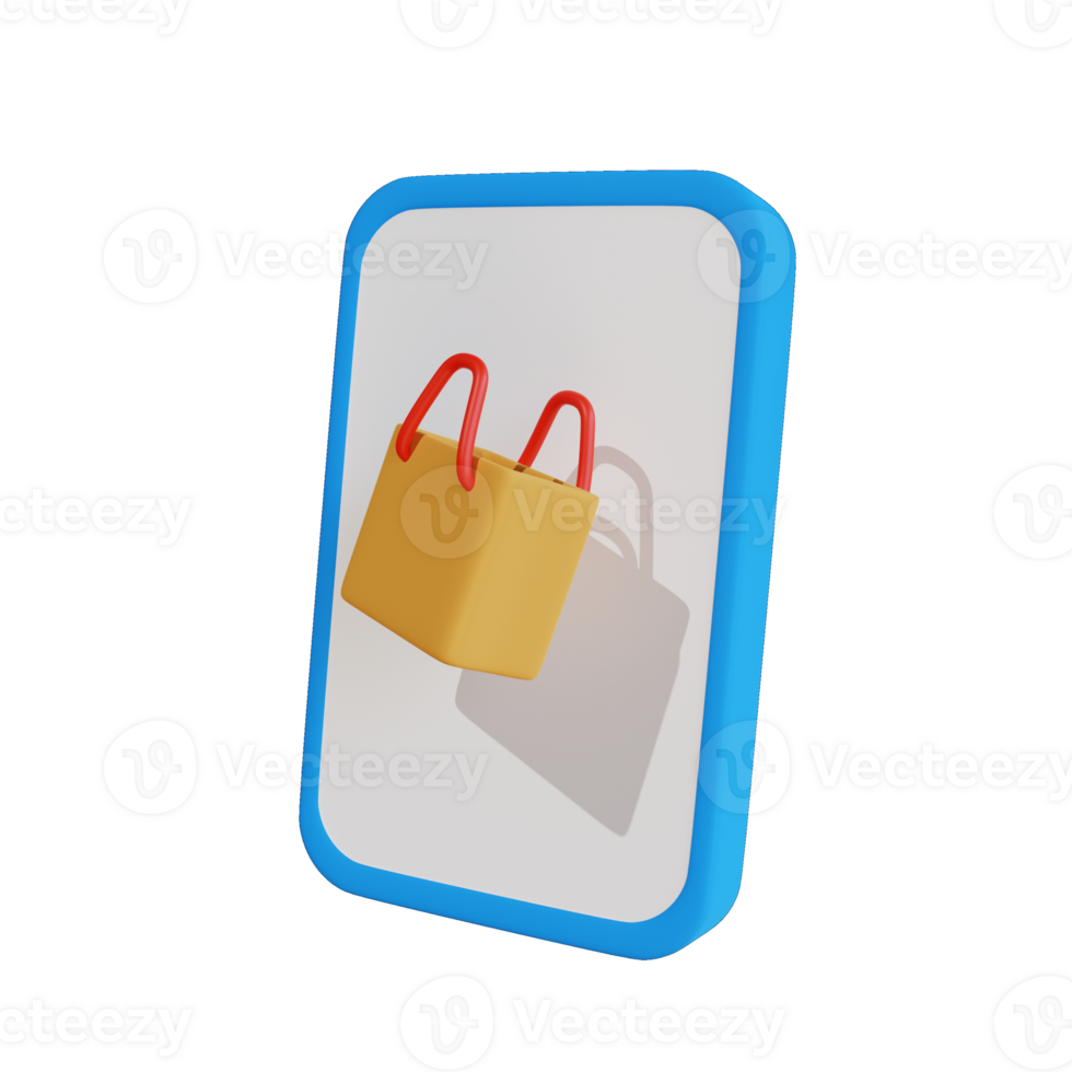 3d icon shopping online store png