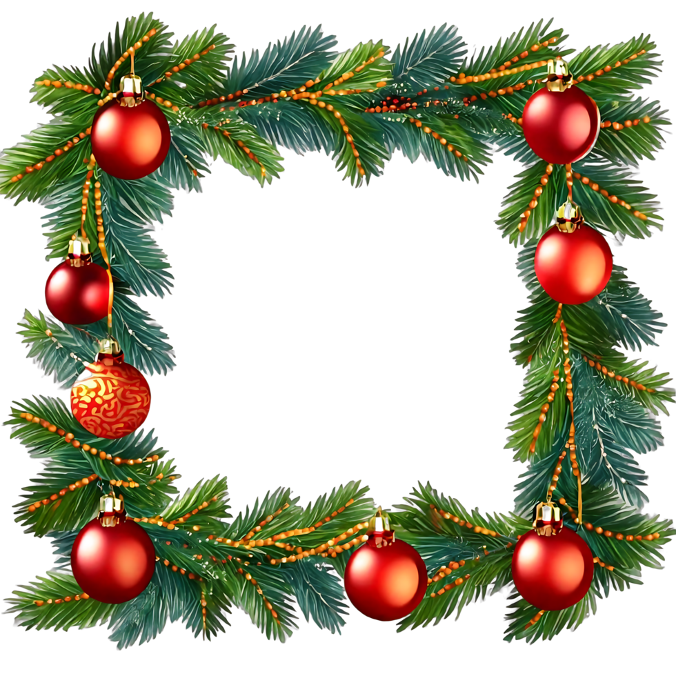 square-christmas-wreath-with-leaves-flowers-ribbons-sand-lights