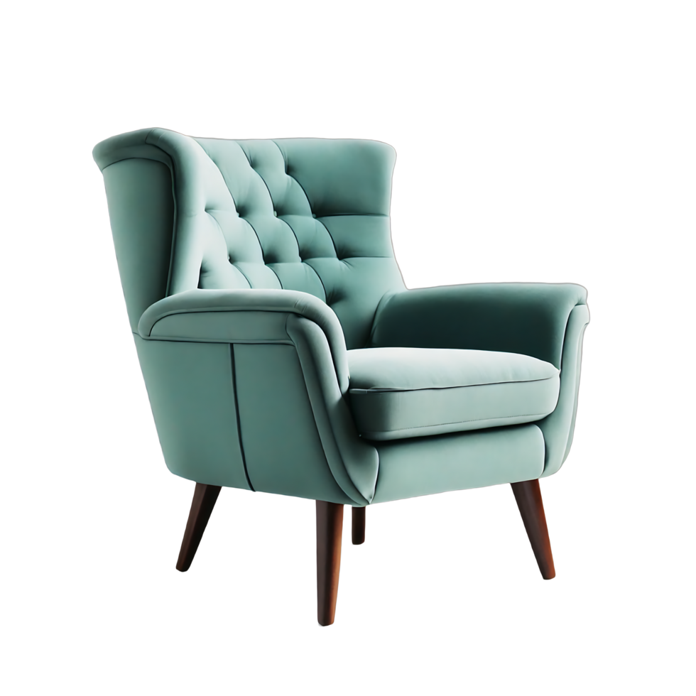 Retro vintage armchairs single seat sofas isolated on transparent background PNG AI Generative 34114671 PNG