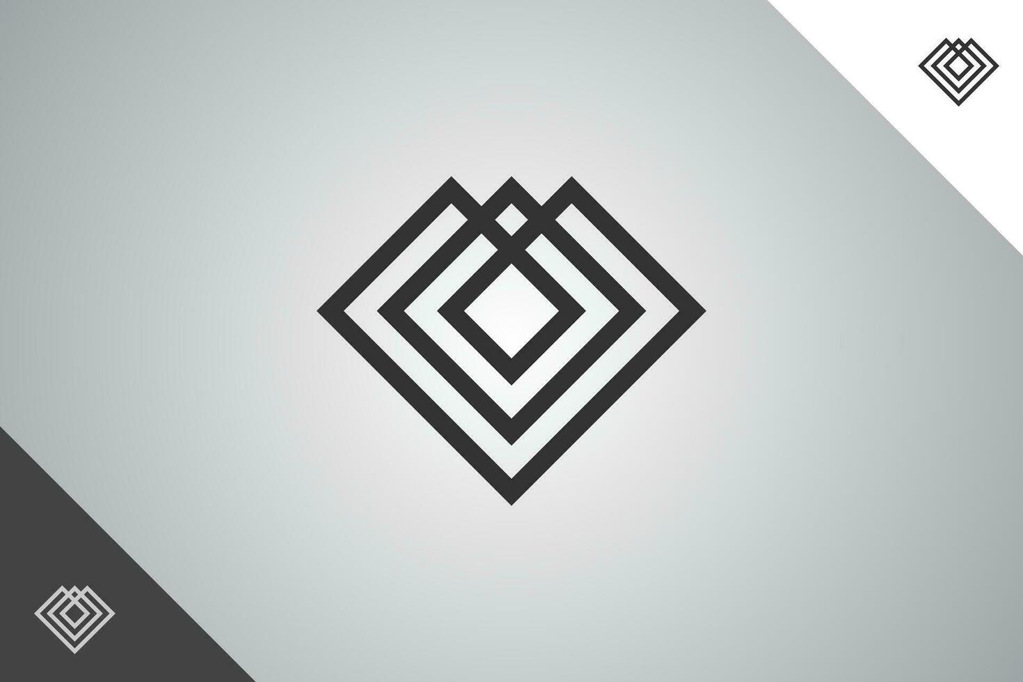 diamante moderno logotipo Perfecto y mínimo logo para negocio relacionado a arte, diseño y creatividad industria. aislado antecedentes. vector eps 10