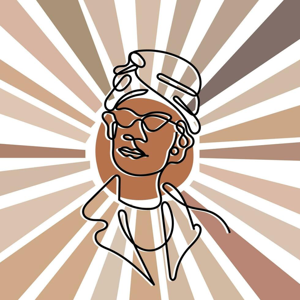 un famoso africano americano héroe shirley chisholm. vector