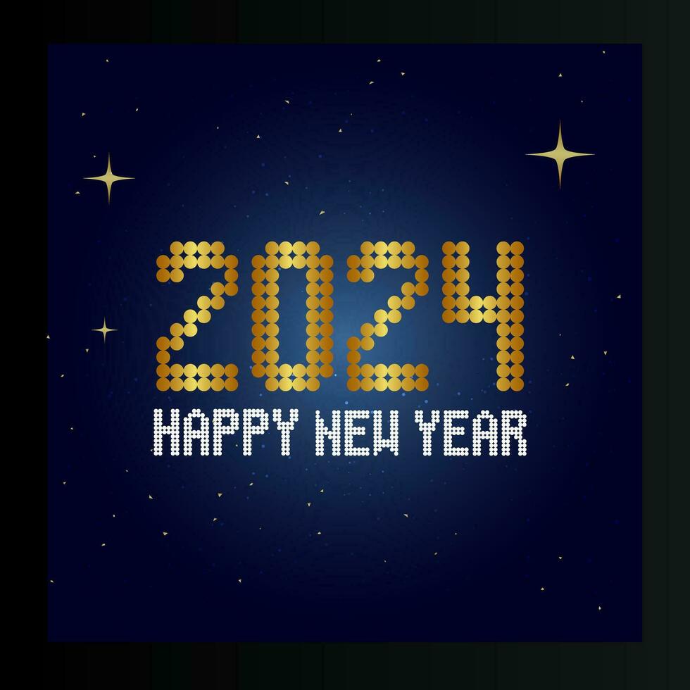 Happy New Year 2024 34115310 Vector Art at Vecteezy
