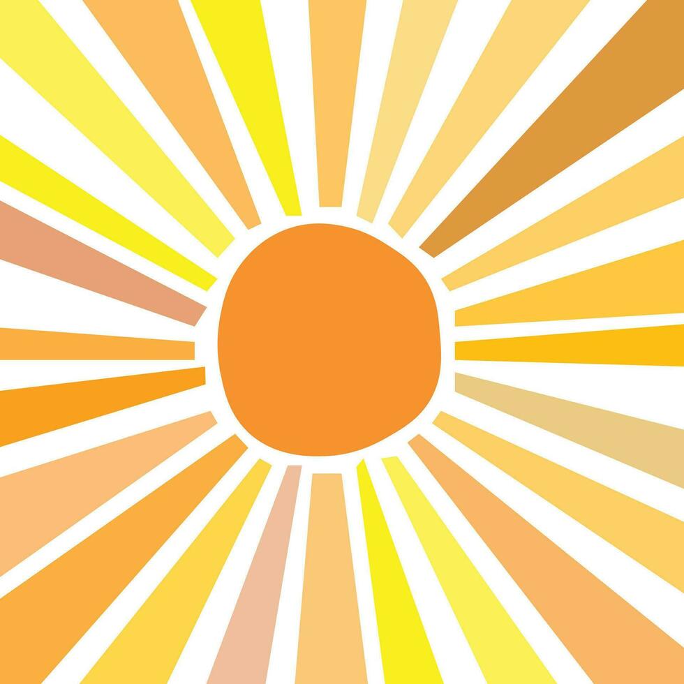 Sun burst background art. Contemporary art. vector