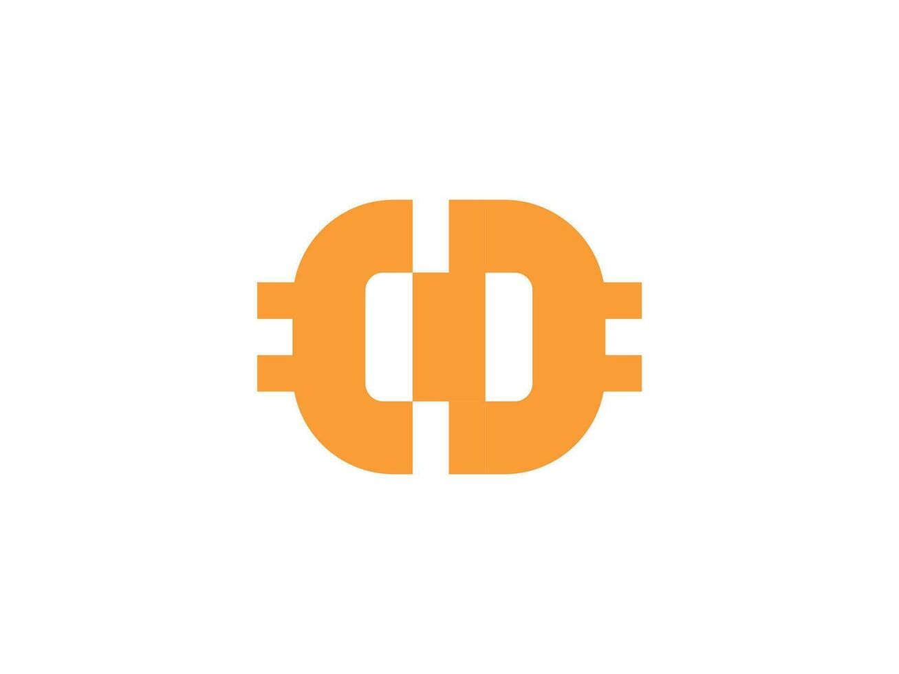 Modern Logo for Coin Wallet Editable vector