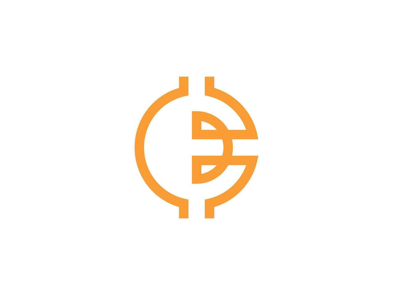 Modern Logo for Coin Wallet Editable vector