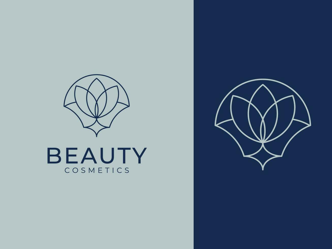 Beauty and Feminine Logo Concept for Cosmetic and Spa Business vector