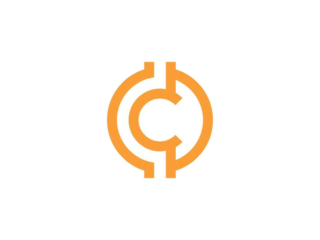 Modern Logo for Coin Wallet Editable vector
