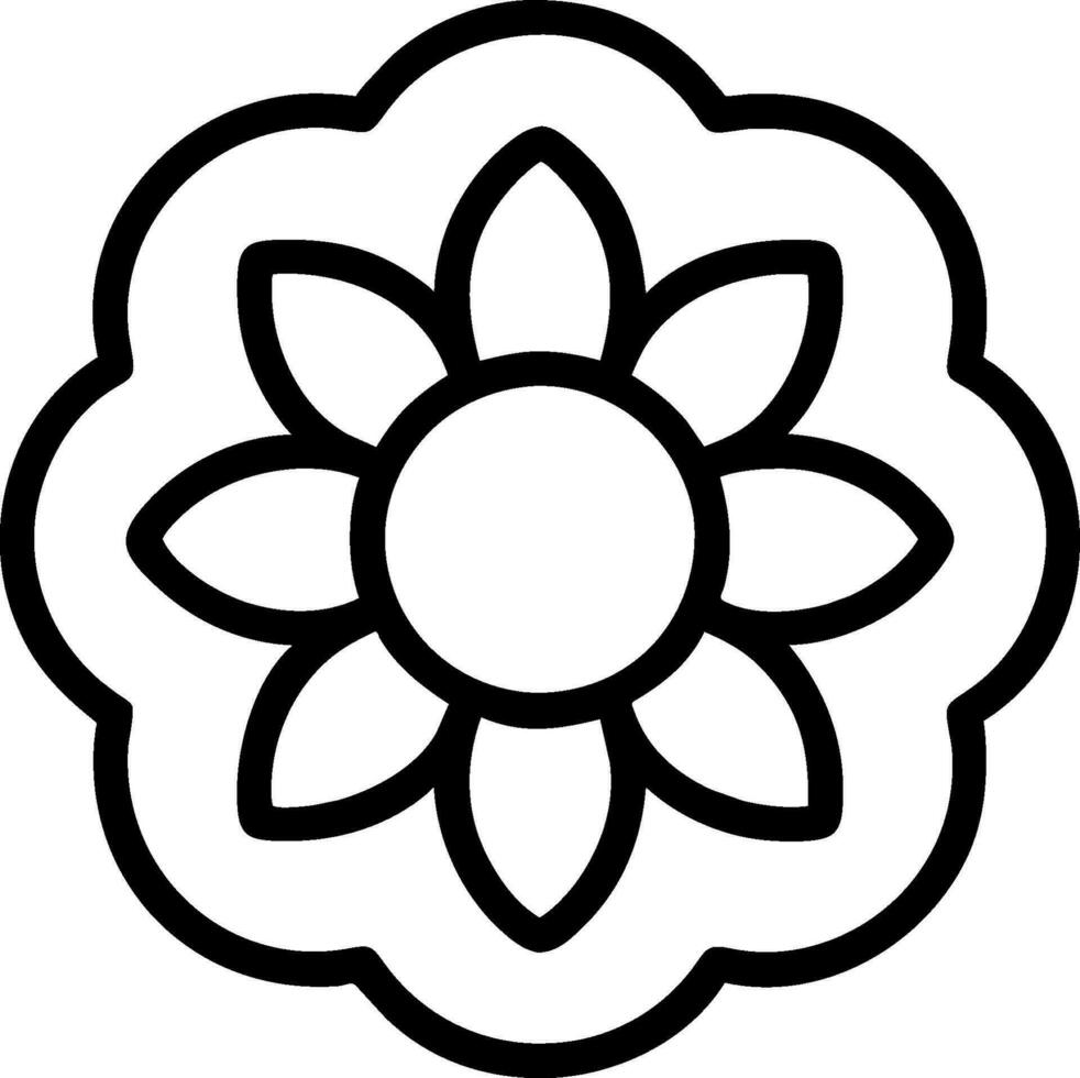 flower coloring book vector