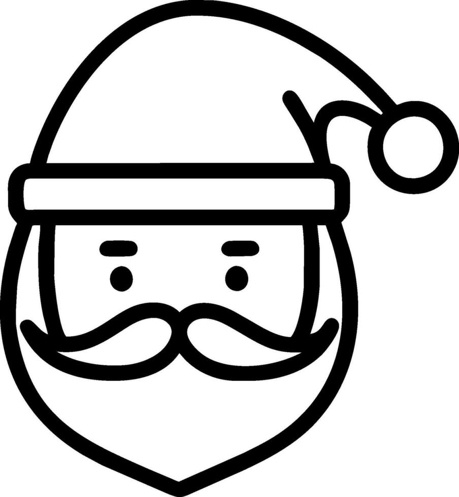 Santa coloring book vector