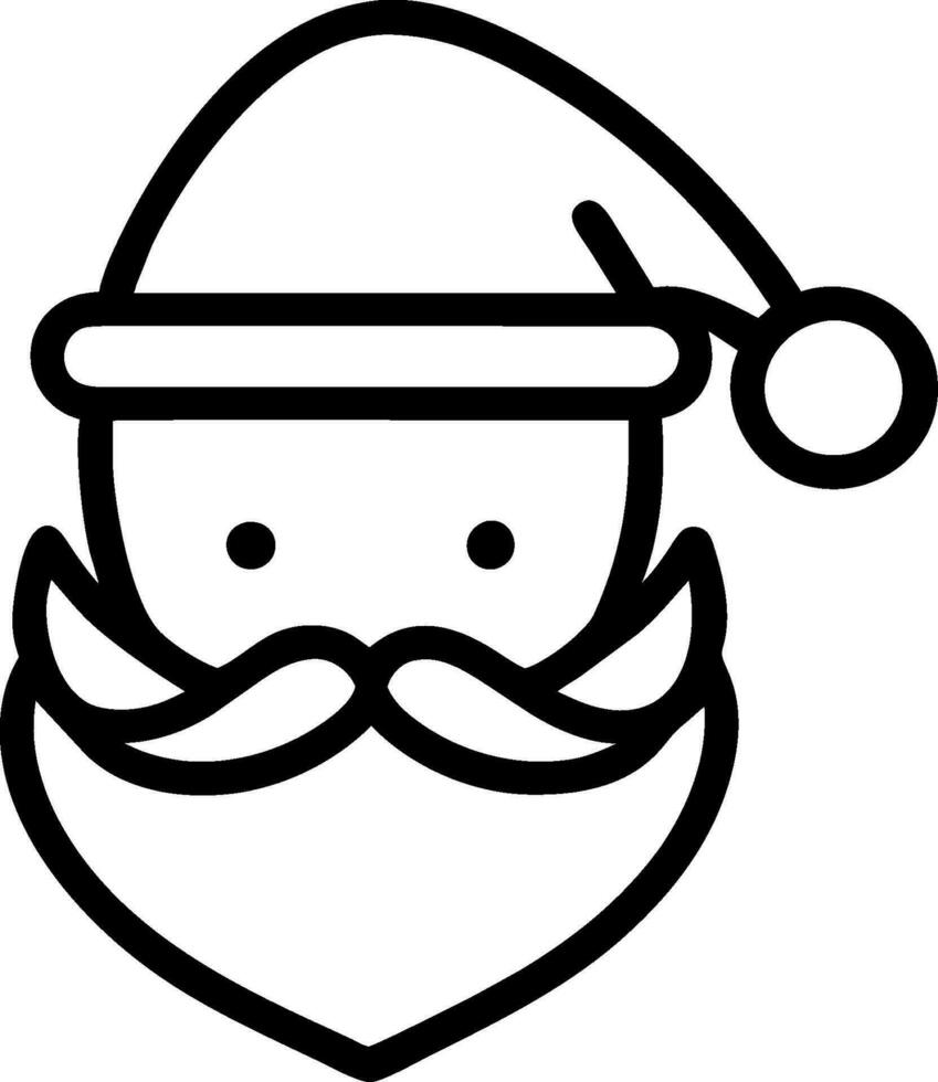 Santa coloring book vector