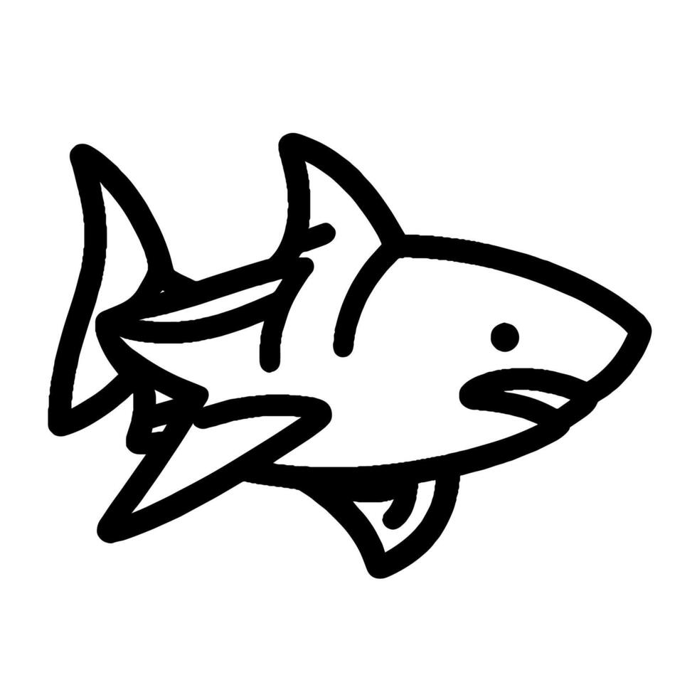 Shark pattern coloring book vector