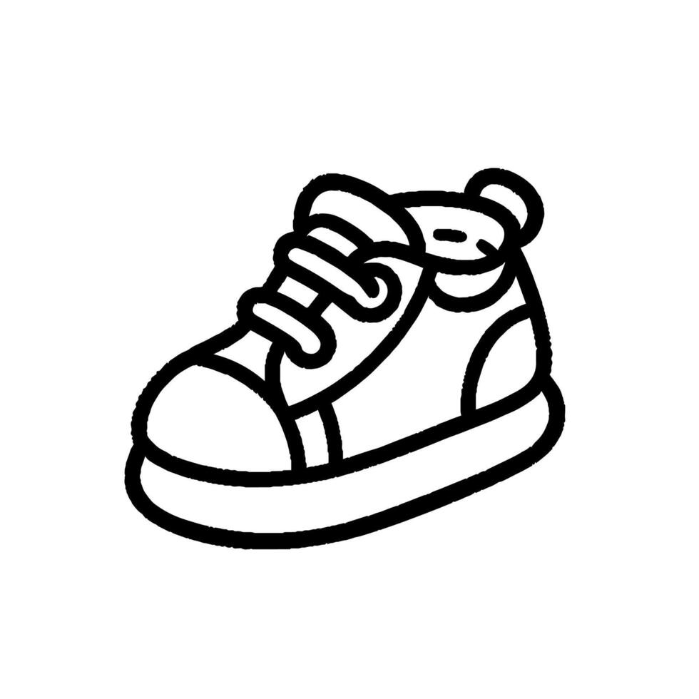 Shoe pattern coloring book vector