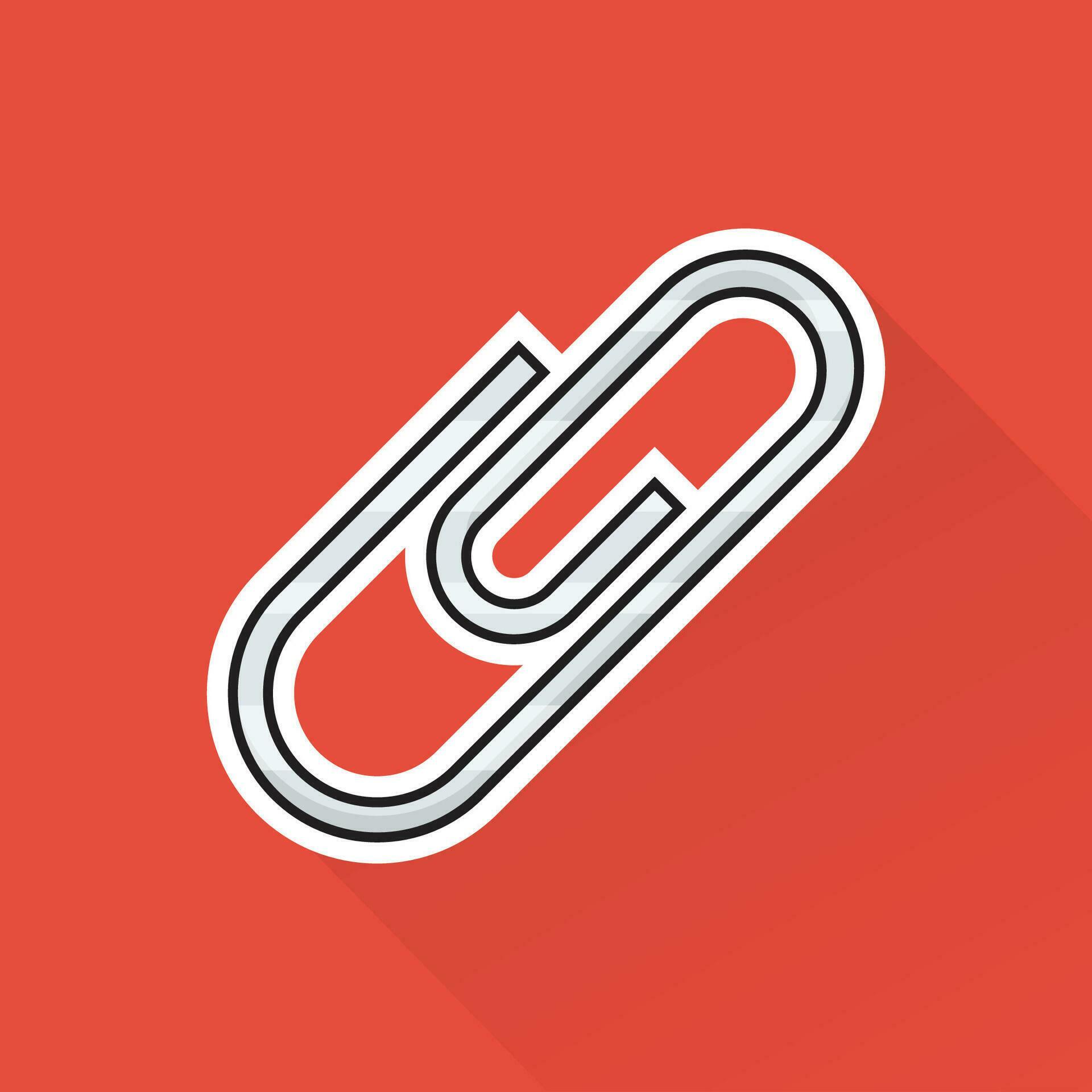 Illustration Vector of Paper Clip in Flat Design 34116400 Vector Art at