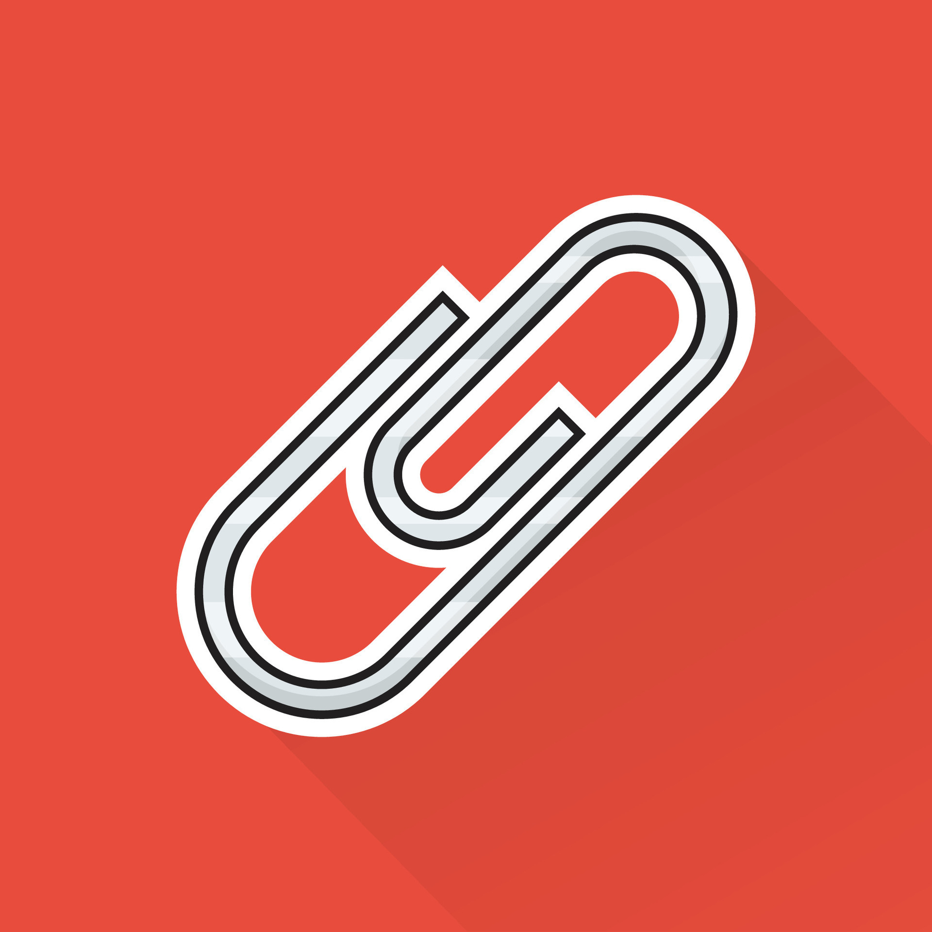 Illustration Vector of Paper Clip in Flat Design 34116400 Vector Art at Vecteezy