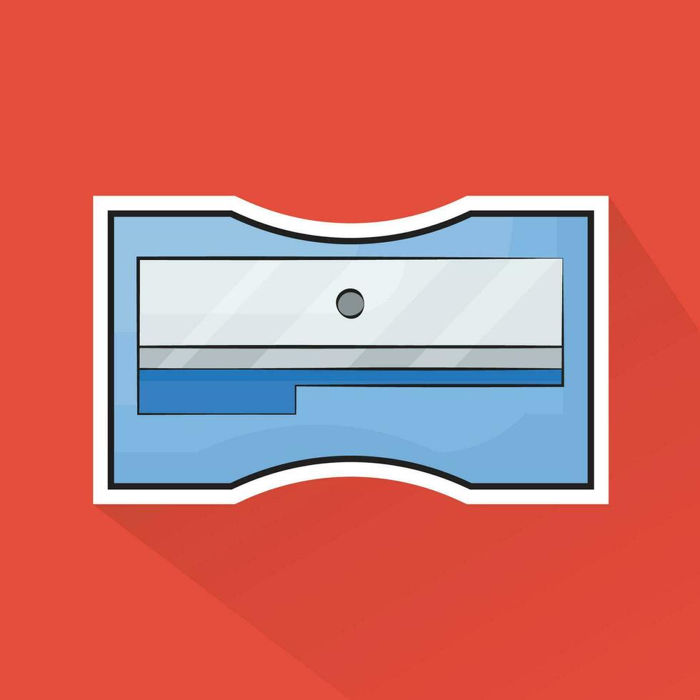 Illustration Vector of Sharpener in Flat Design