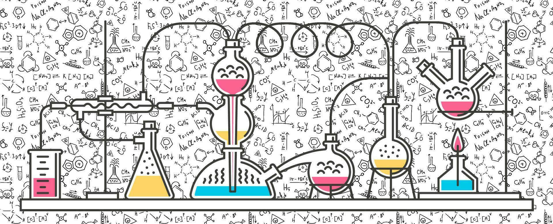 complex chemical reaction vector