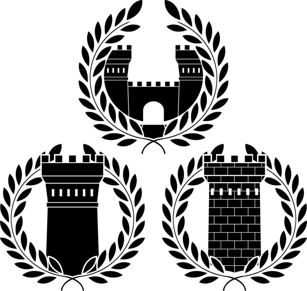 castle vector silhouette