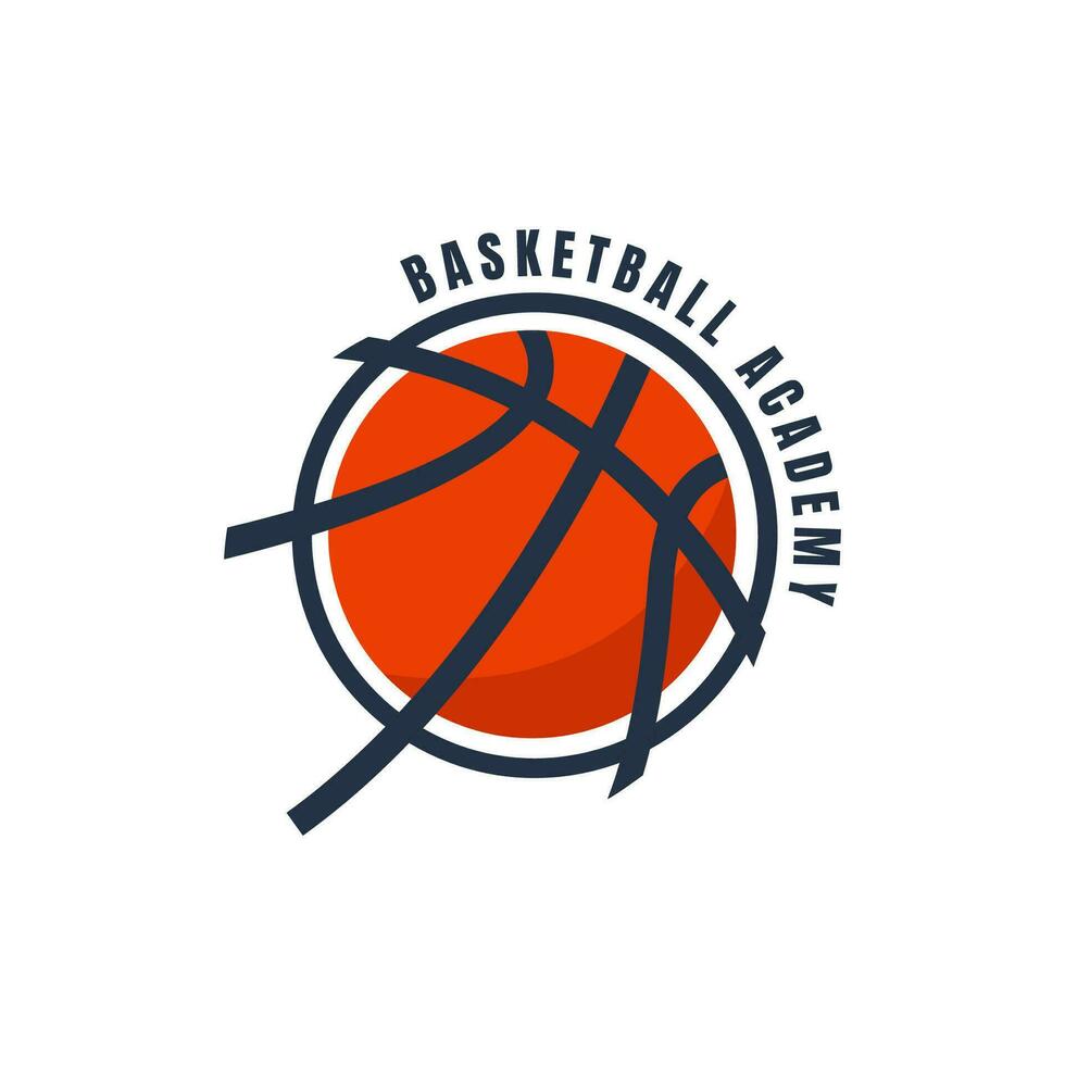 Basketball logo design template simple style design vector