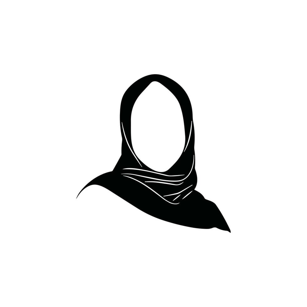 Muslim women with hijab vector