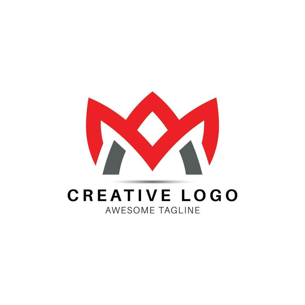 AM or MA letter modern logo design icon vector