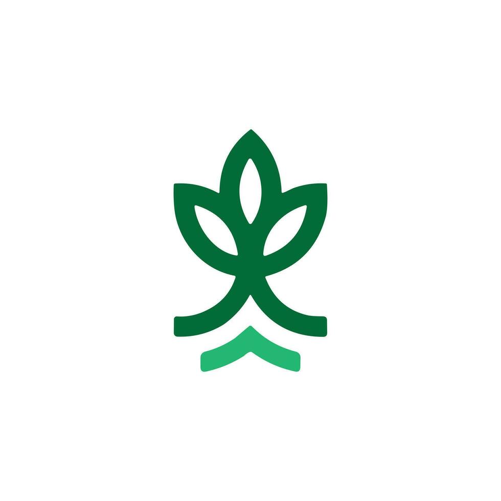 Flower leaf icon vector