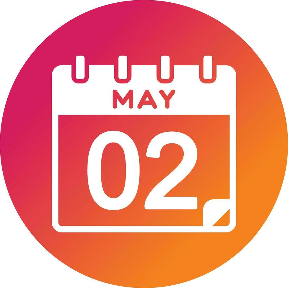 2 May Vector Icon