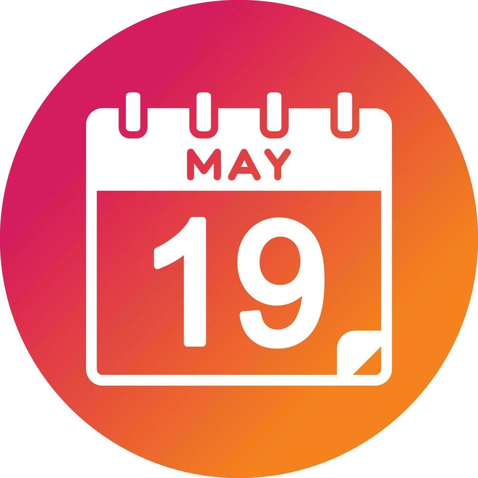 19 May Vector Icon