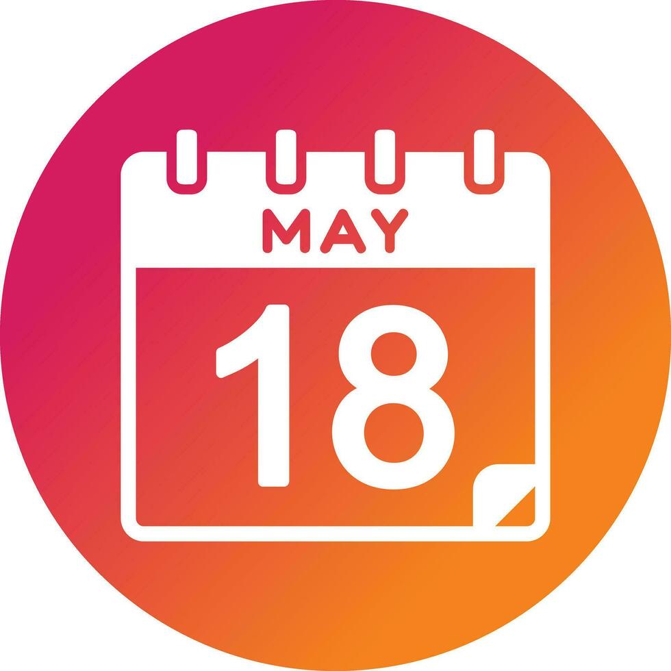 18 May Vector Icon