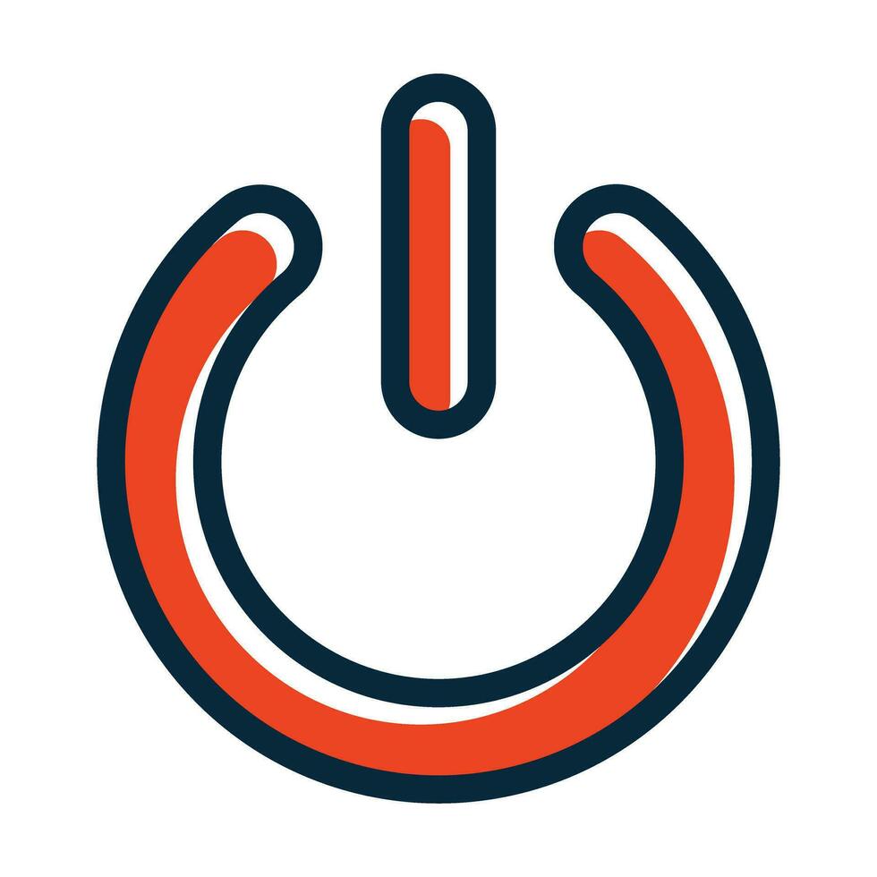 Power Vector Thick Line Filled Dark Colors