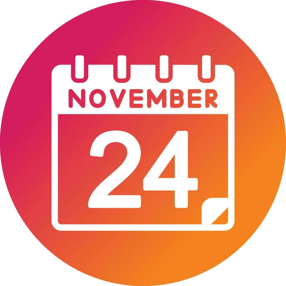 24 November Vector Icon