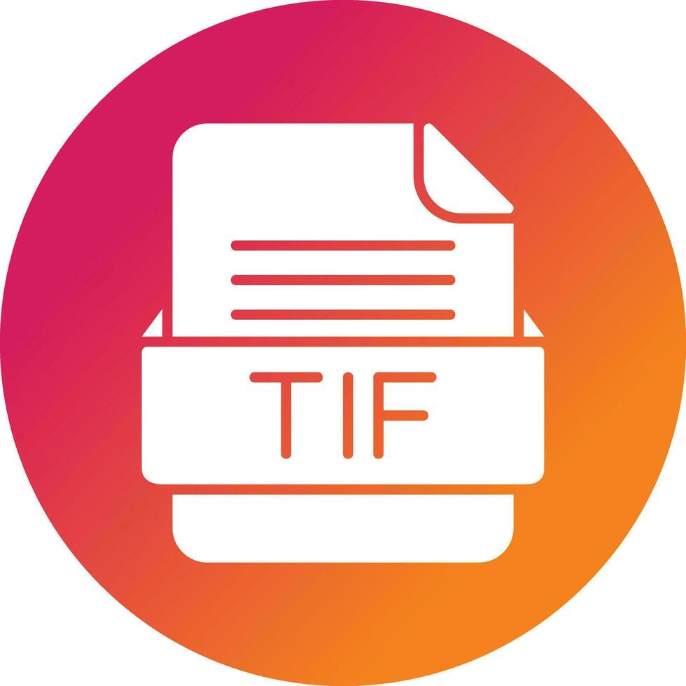 tif archivo formato vector icono