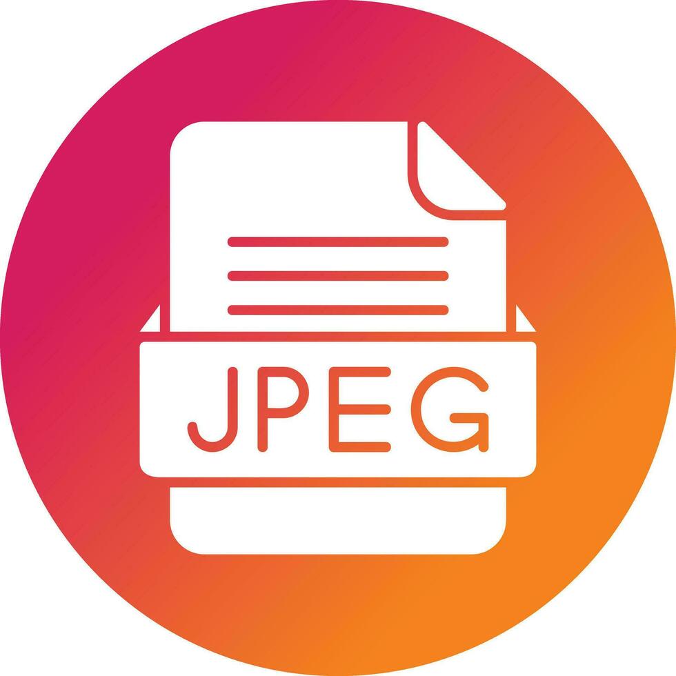 JPEG File Format Vector Icon