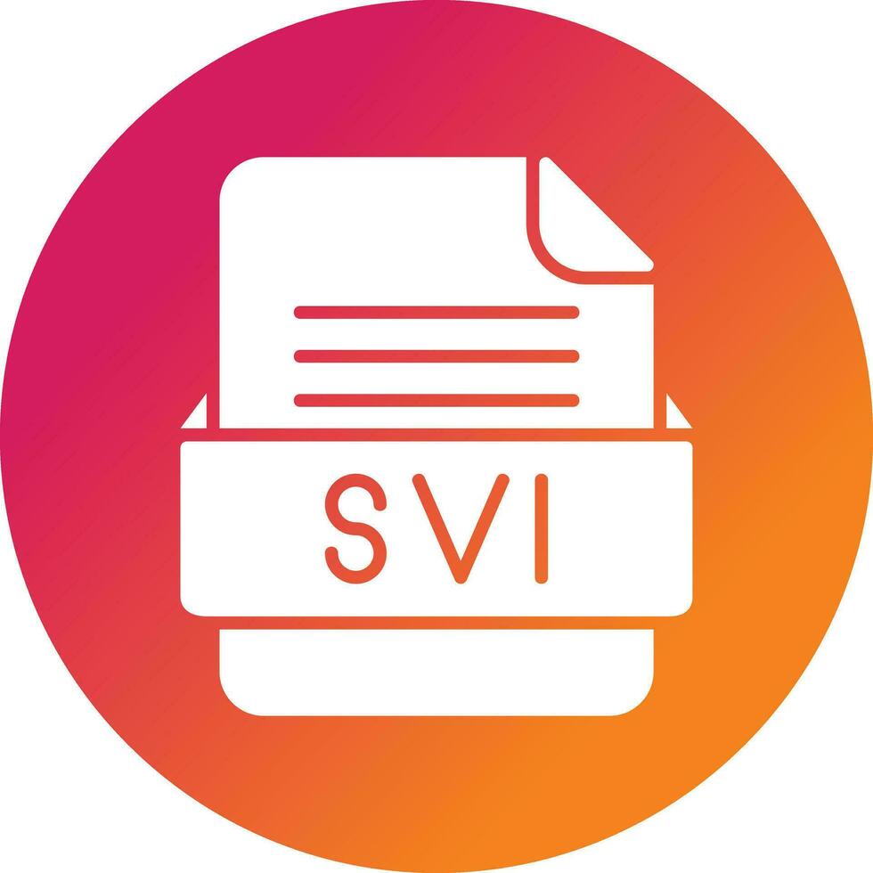 SVI File Format Vector Icon