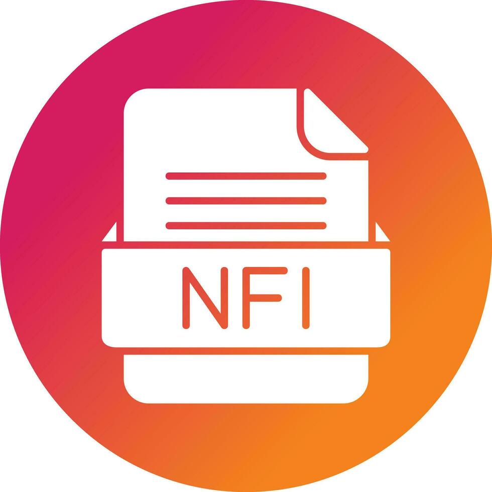 NFI File Format Vector Icon