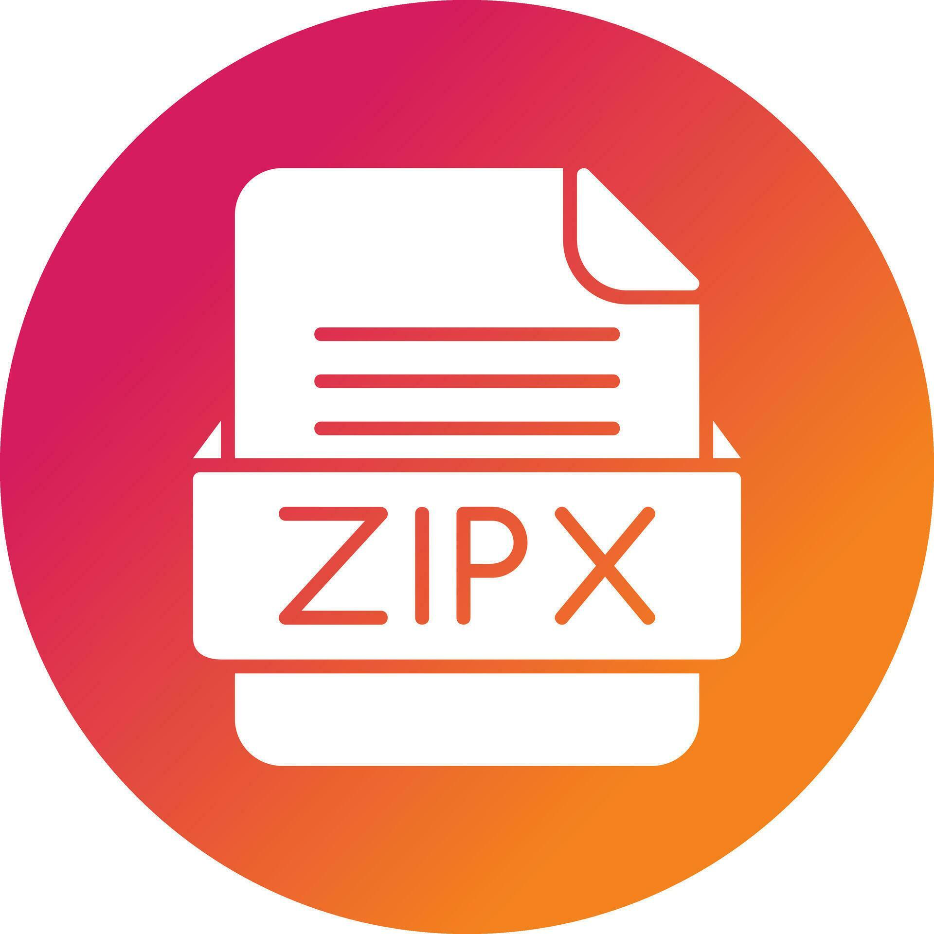 ZIPX File Format Vector Icon 34117447 Vector Art at Vecteezy