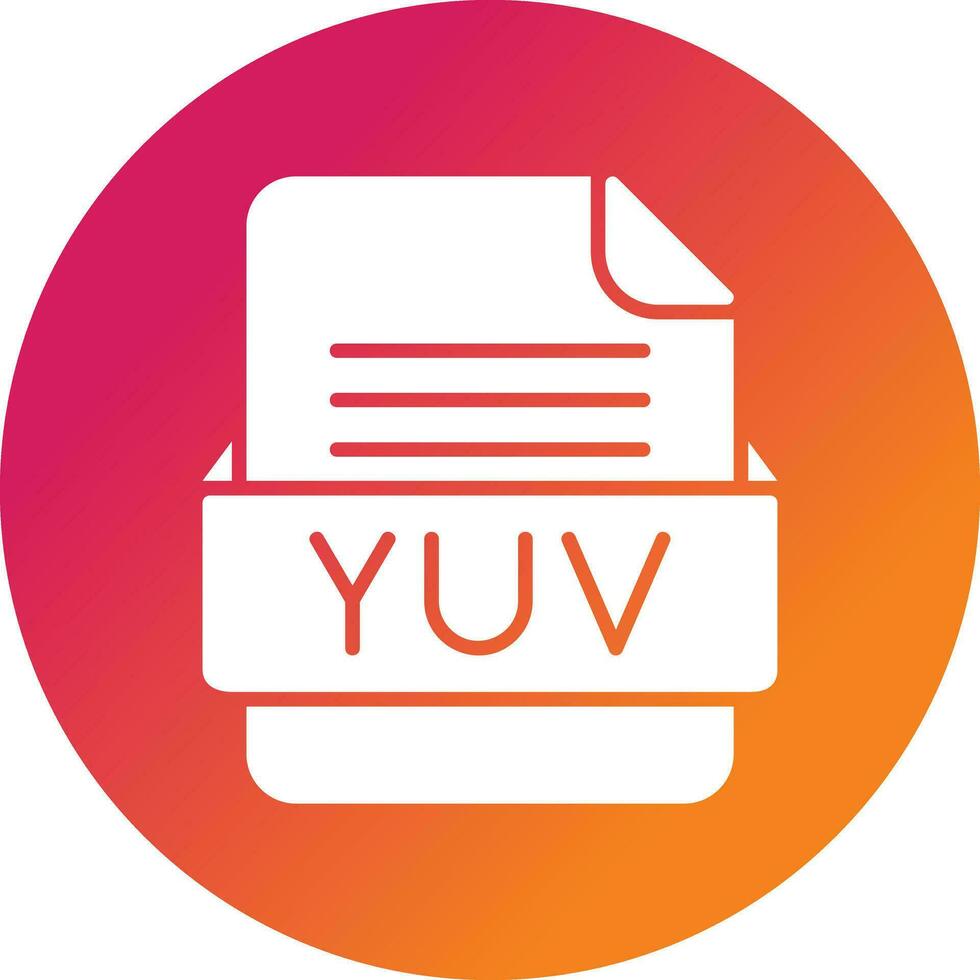 YUV File Format Vector Icon