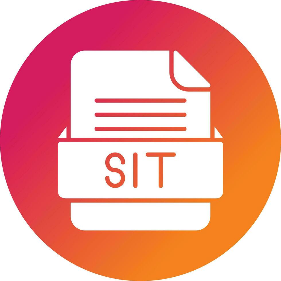 SIT File Format Vector Icon