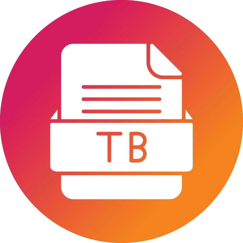 TB File Format Vector Icon
