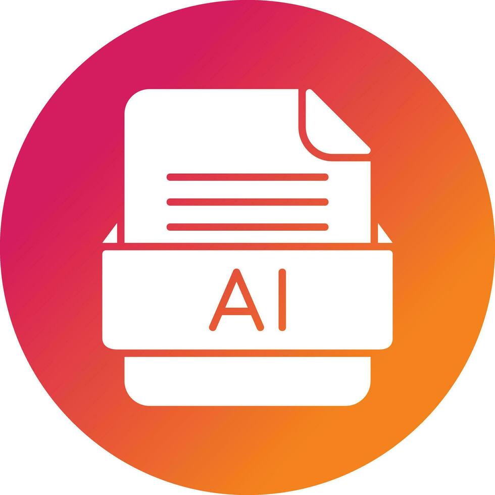 ai archivo formato vector icono