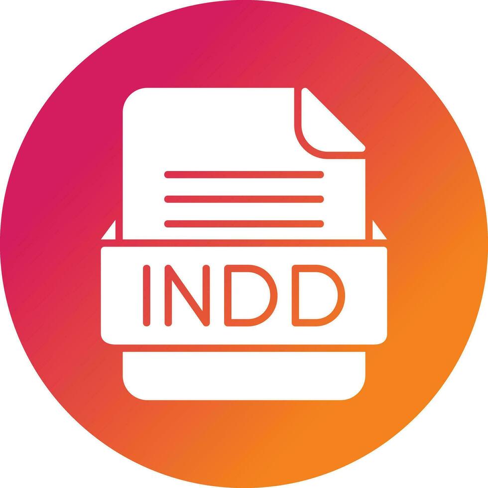 INDD File Format Vector Icon