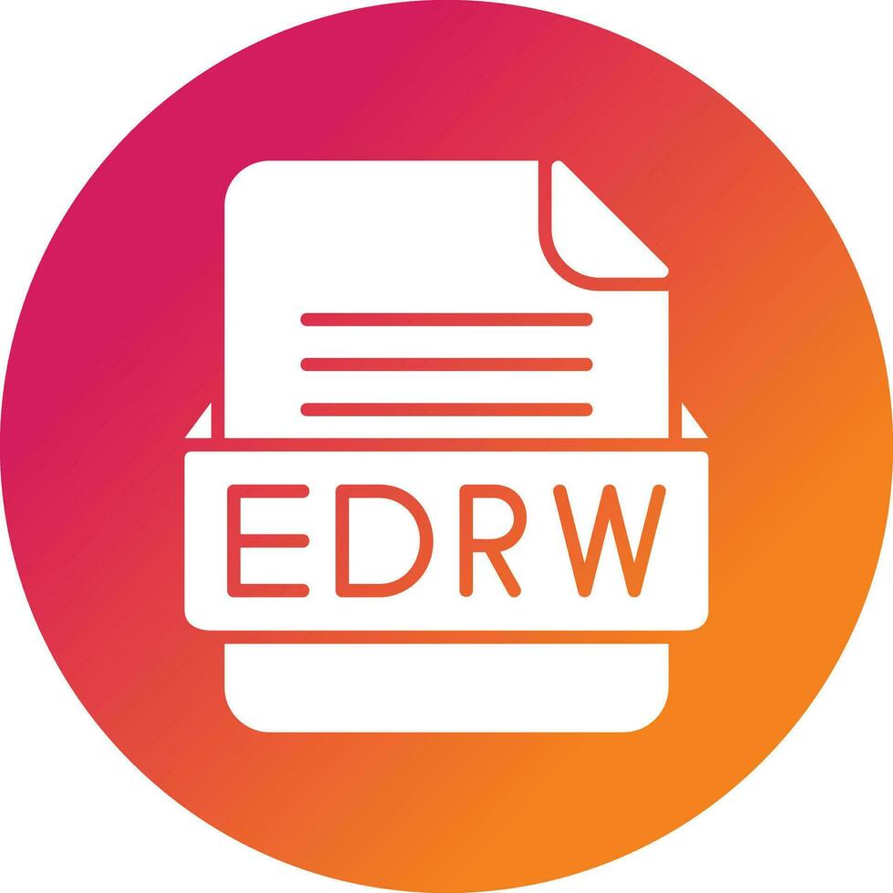 EDRW File Format Vector Icon