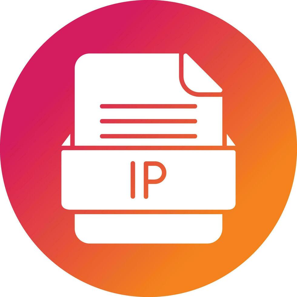 ip archivo formato vector icono