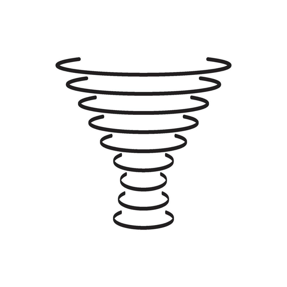 tornado icon vector