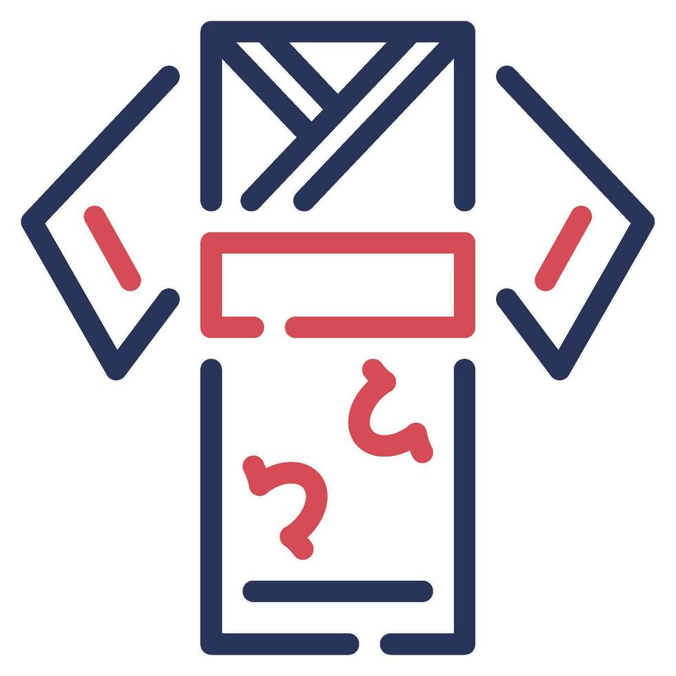 Kimono icon Illustration, for UIUX, Infographic, etc vector