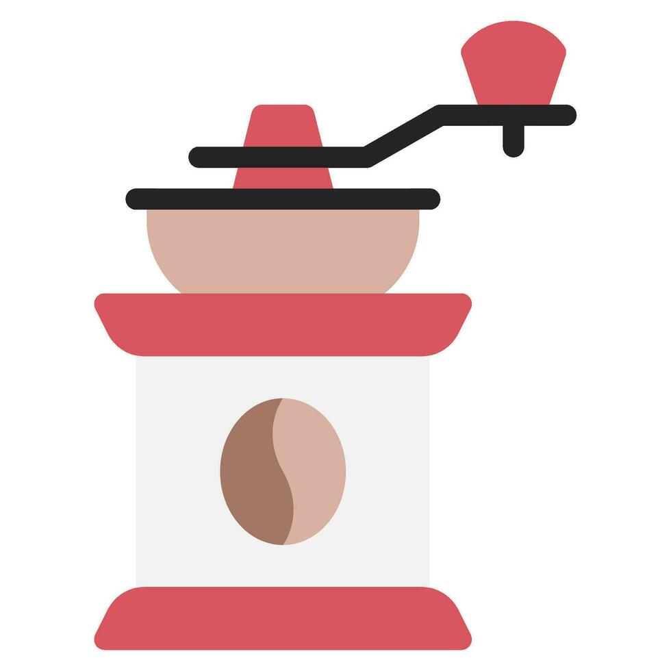 café amoladora icono ilustración, para uiux, infografía, etc vector